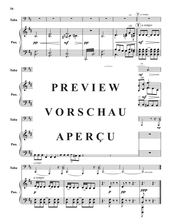 Product gallery: Page 17 of 21 Tuba Concerto Nr. 1 in B-Moll , , (tuba + piano)