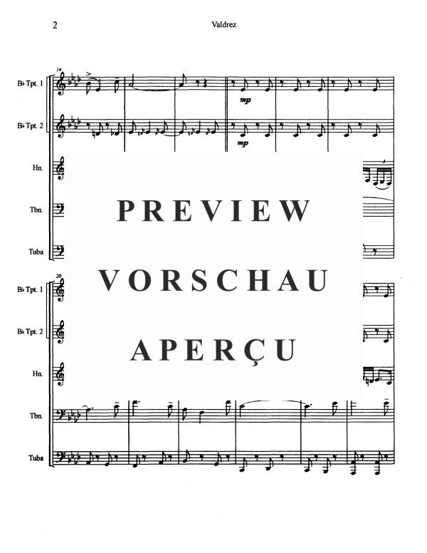 Produktgalerie: Seite 4 von 11 Valdrez, , Blechbläserquintett