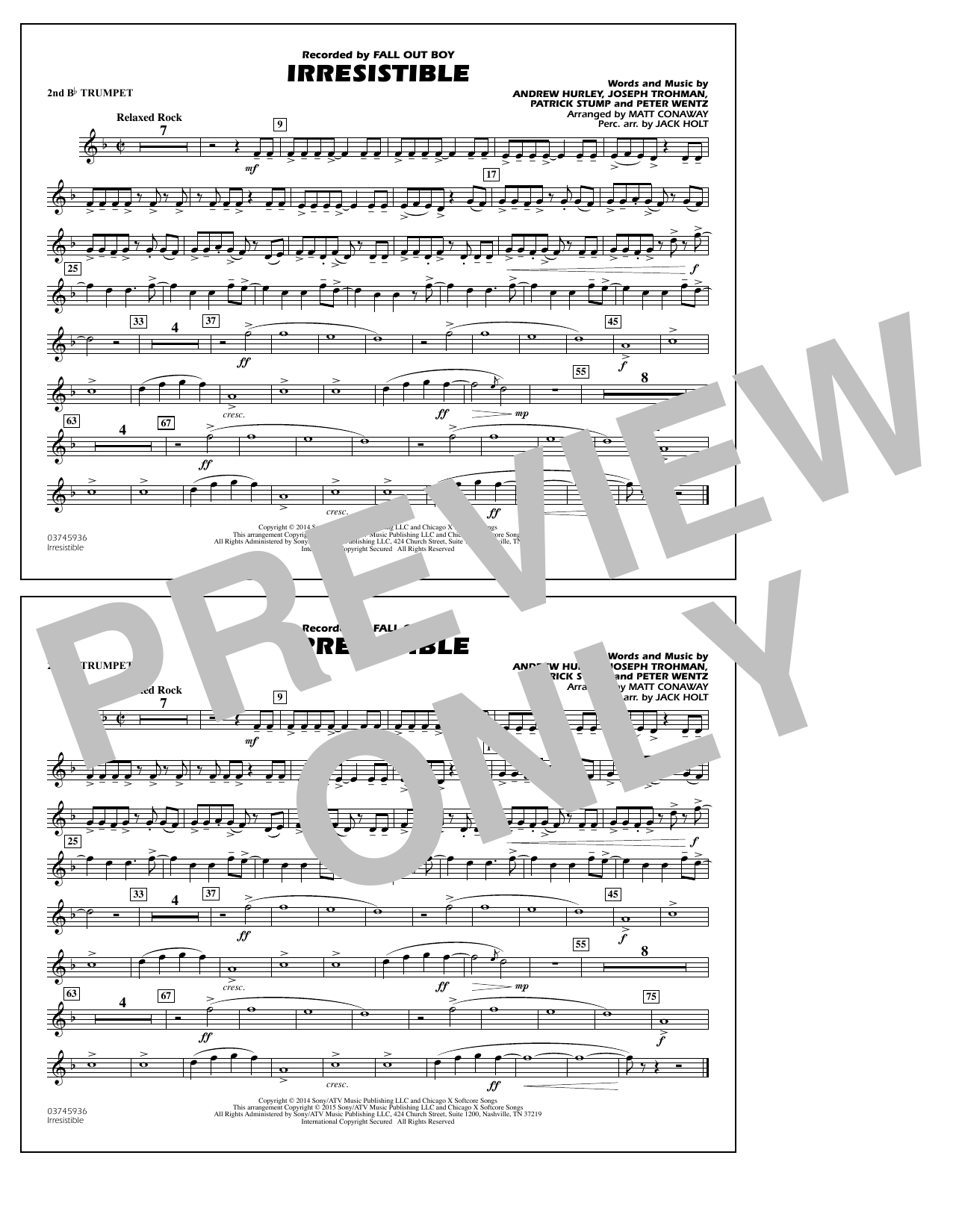 Product picture to: Irresistible - 2nd Bb Trumpet