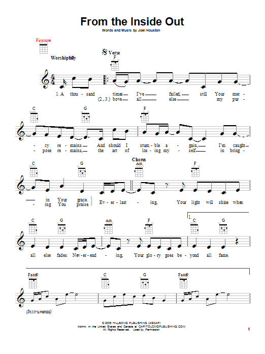 Product gallery: Page 1 of 1 From The Inside Out, Hillsong United