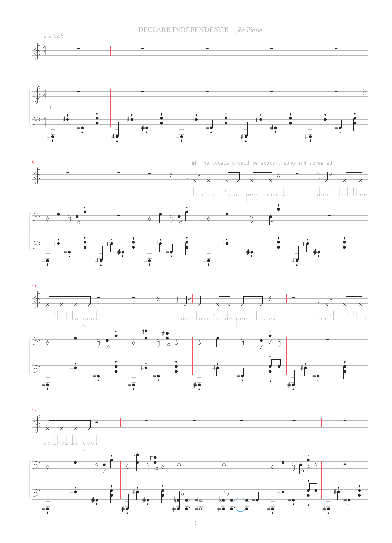 Produktgalerie: Seite 1 von 1 Declare Independence, Bjork, Gesang, Klavier