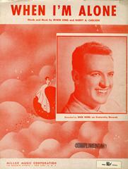 cover: When I'm Alone, Dick Noel, Gesang, Gitarre, Klavier