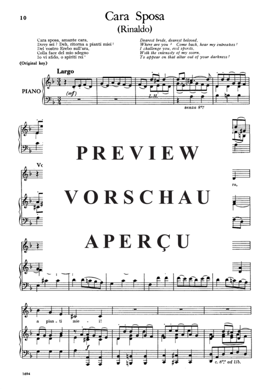 Product gallery: Page 2 of 5 Cara sposa, , Low Voice and Piano