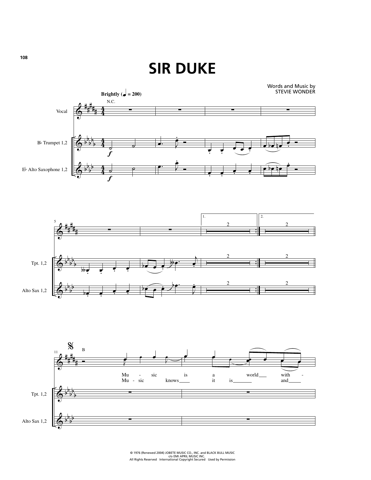 Produktgalerie: Seite 1 von 1 Sir Duke, Stevie Wonder