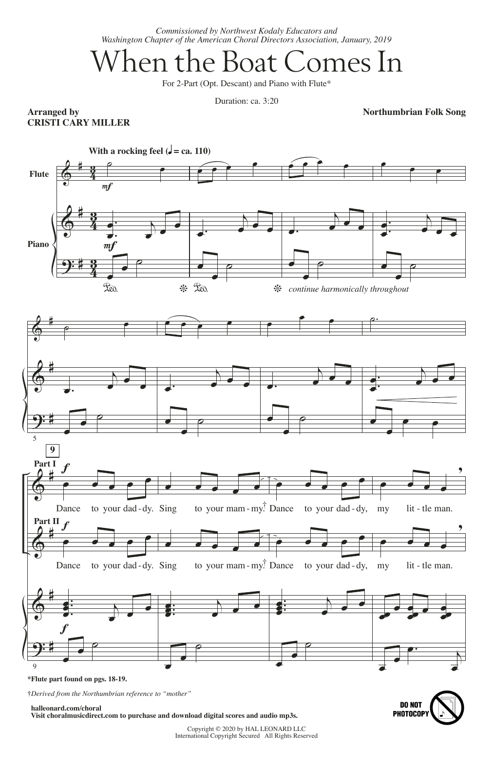 Product picture to: When The Boat Comes In (arr. Cristi Cary Miller)