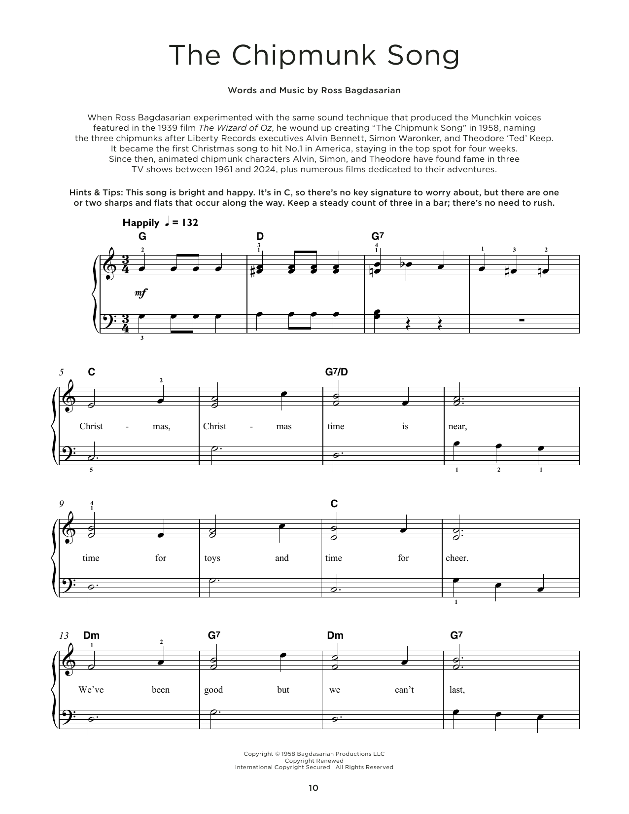 Produktbild zu: The Chipmunk Song