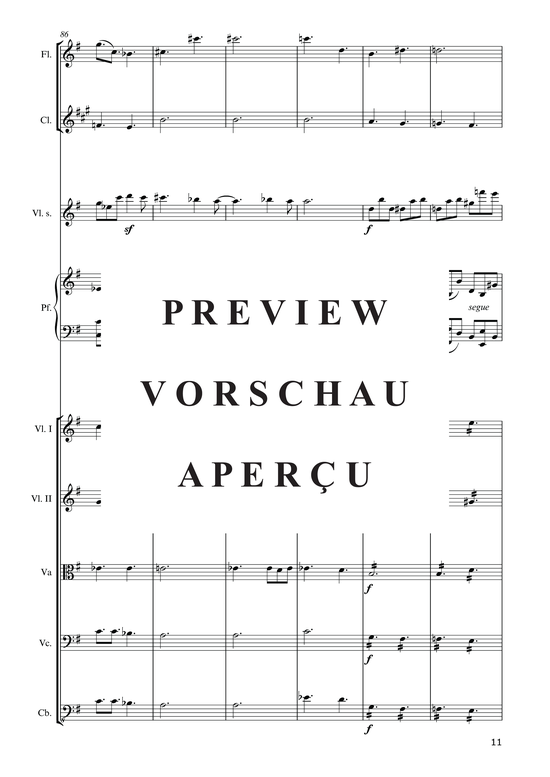 Product gallery: Page 13 of 21 Hommage à la Pologne (2015) , ,  (ensemble for violin solo, piano, flute, clarinet + string quintet)