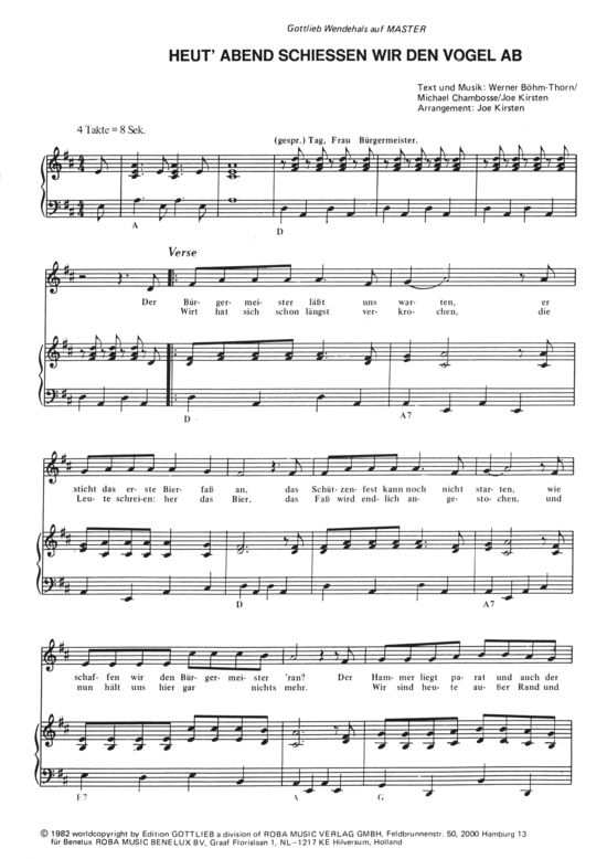 Produktbild zu: Heut Abend schiessen wir den Vogel ab Gottlieb Wendehals