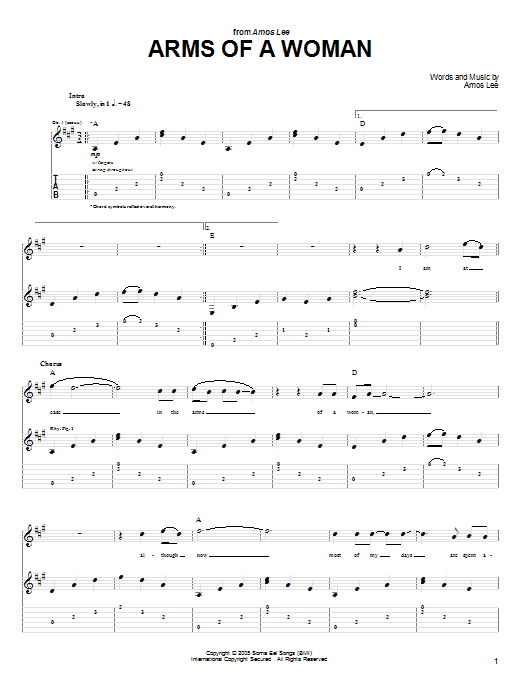 Product gallery: Page 1 of 1 Arms Of A Woman, Amos Lee