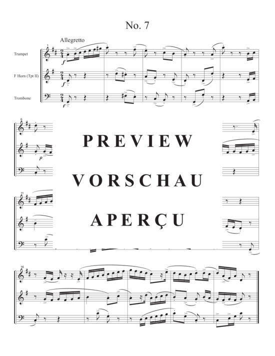 Produktgalerie: Seite 12 von 21 Pocono Trios , , (Trio für Trompete in B, Horn/Trompete in B + Posaune/Euphonium)