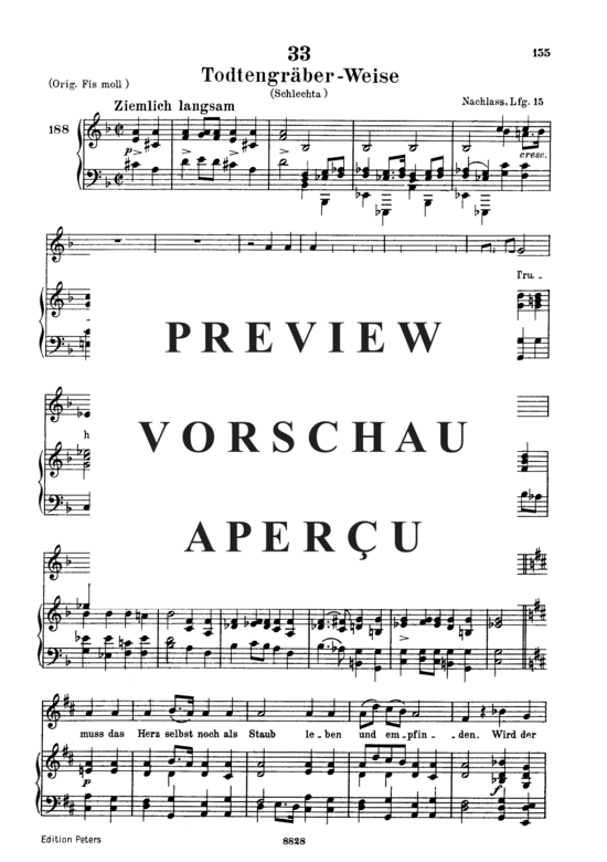 gallery: Todengräber-Weise D.869 , , (Gesang tief + Klavier)