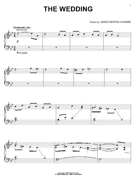 Product gallery: Page 1 of 1 The Wedding, James Newton Howard