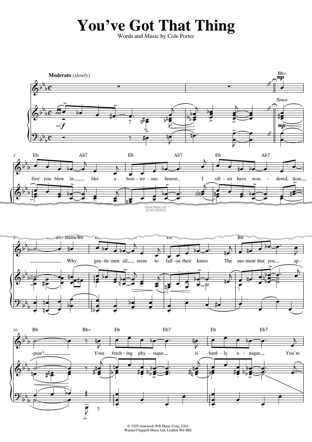 gallery: You've Got That Thing, Cole Porter, Gesang, Gitarre, Klavier