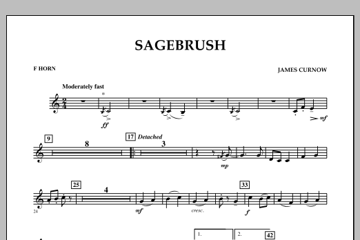 Produktbild zu:  Sagebrush - F Horn - 