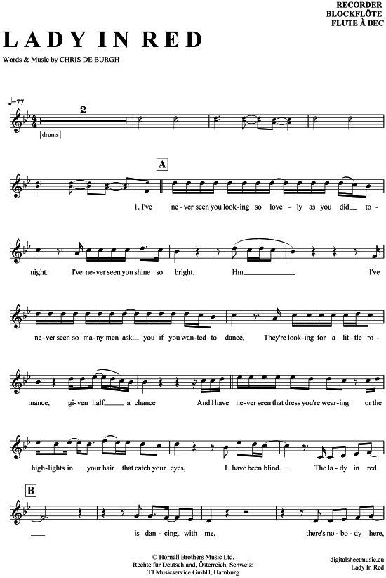 Product picture to: Lady in Red Chris de Burgh