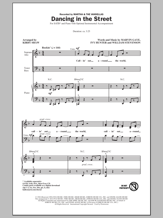 Produktgalerie: Seite 1 von 1 Dancing In The Street, Kirby Shaw, Chor