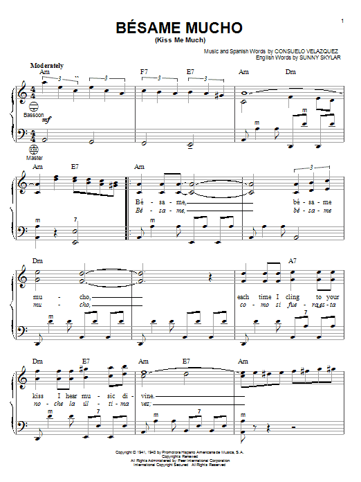 Product gallery: Page 1 of 1 Besame Mucho (Kiss Me Much), Consuelo Velazquez