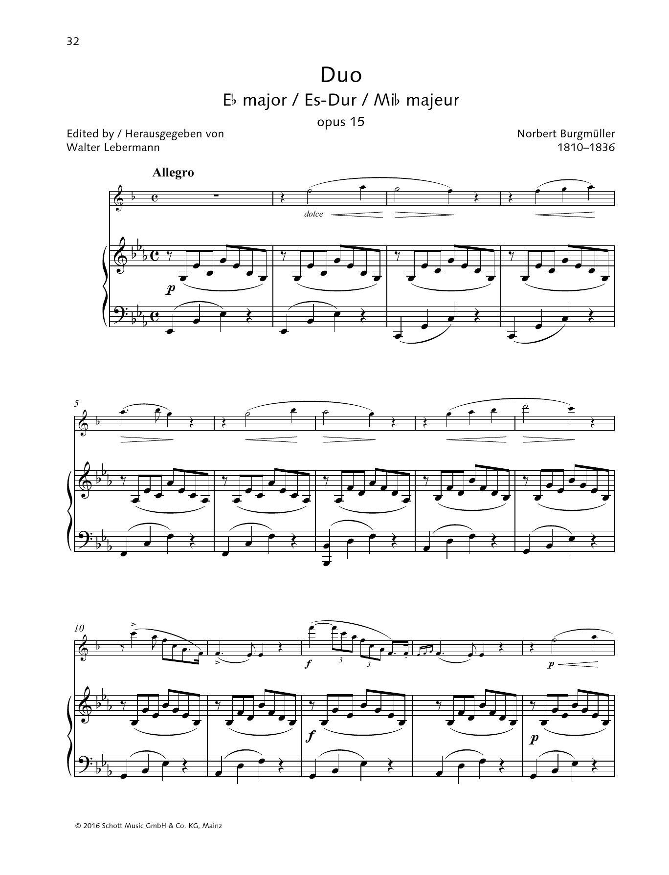 Product picture to: Duo E-flat major