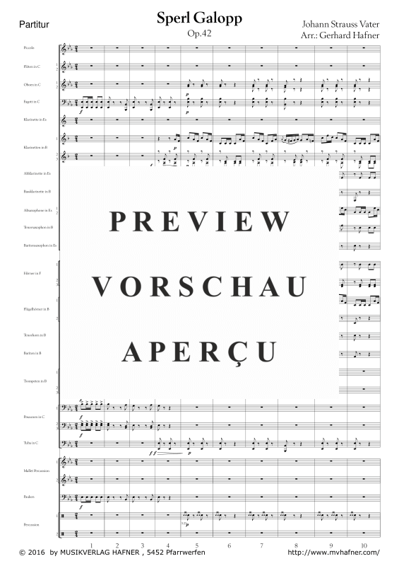Product gallery: Page 6 of 11 Sperl Galopp, , (large wind orchestra)