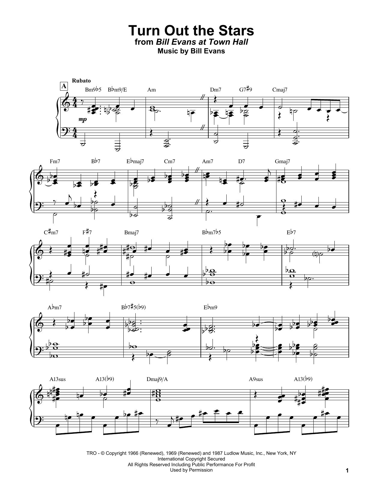 Product gallery: Page 1 of 1 Turn Out The Stars, Bill Evans