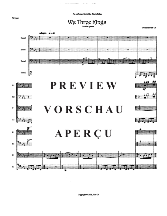 Product gallery: Page 3 of 13 We Three Kings , , (Tuba Quartett EETT)