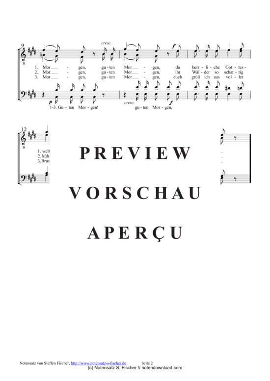 Product gallery: Page 3 of 3 Wanderers Morgengruß , , (male choir)
