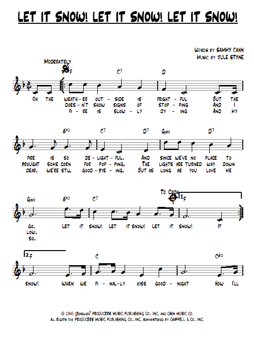 Product gallery: Page 1 of 1 Let It Snow! Let It Snow! Let It Snow!, Sammy Cahn