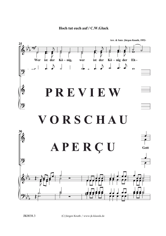 Product gallery: Page 4 of 11 Hoch tut euch auf , , (mixed choir + organ/piano)