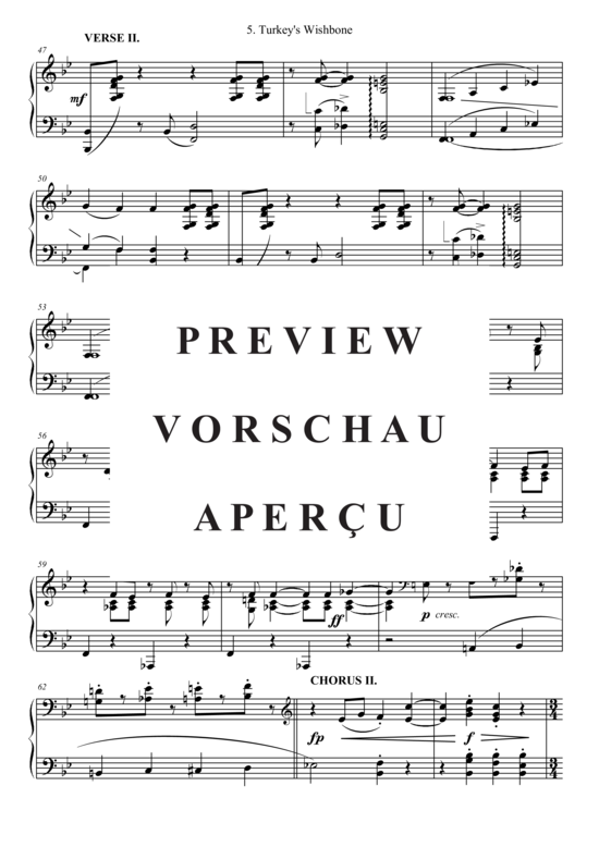 Produktgalerie: Seite 18 von 21 Turkey´s Wishbone , , (Combo Band + Alt Saxophon, Trompete in B)