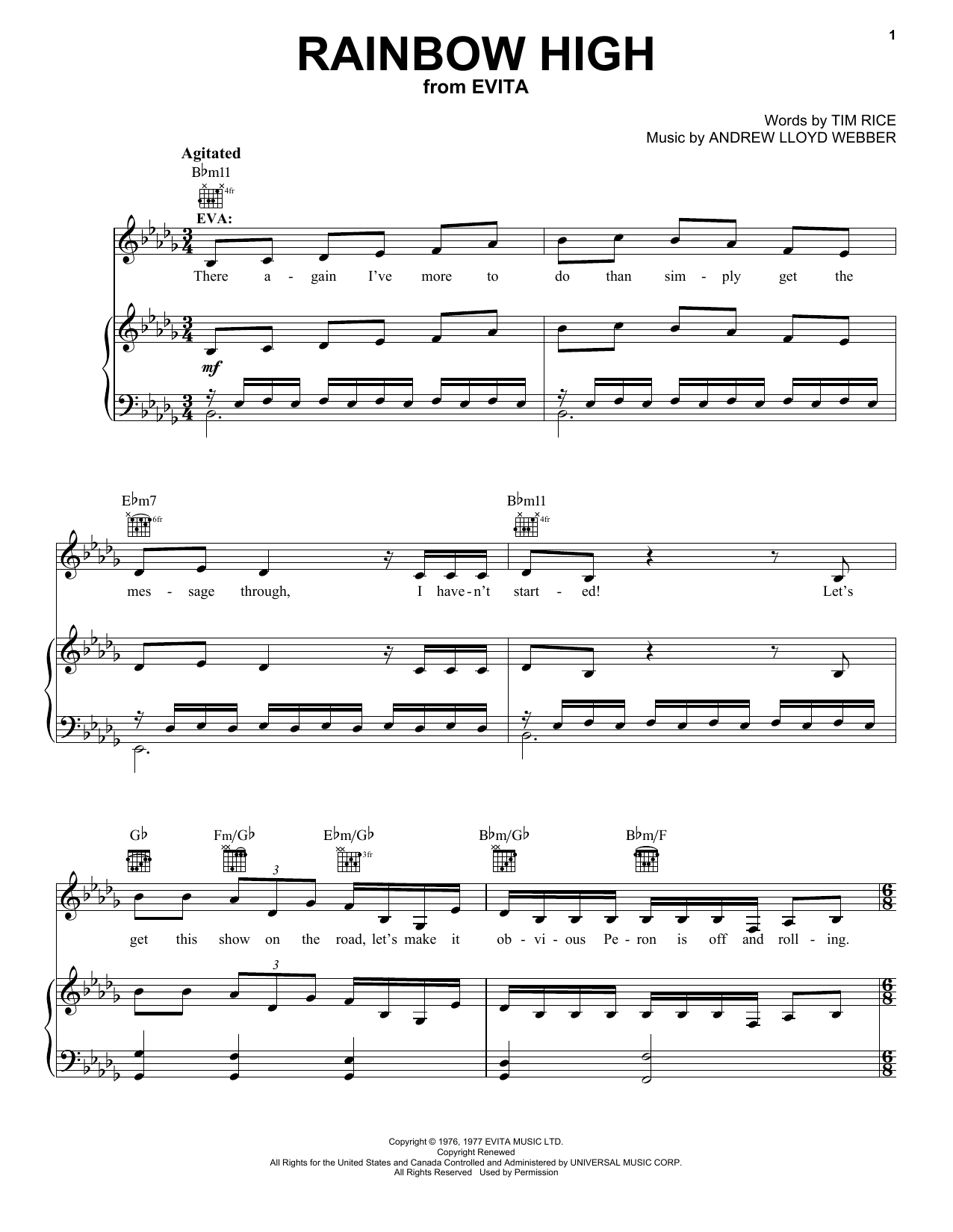 Produktbild zu: Rainbow High (from Evita)