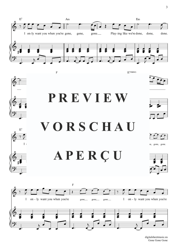 Produktgalerie: Seite 4 von 11 Gone Gone Gone, Guetta, David Swims, Teddy Tones And I, Gesang mit Klavierbegleitung