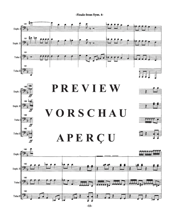 gallery: Finale from Symphony No. 4 , , (Tuba Quartett EETT)