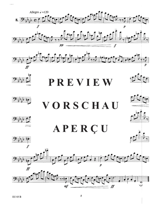 Product gallery: Page 11 of 21 Etudes for Euphonium, Vol. 3 , , (Euphonium Solo)