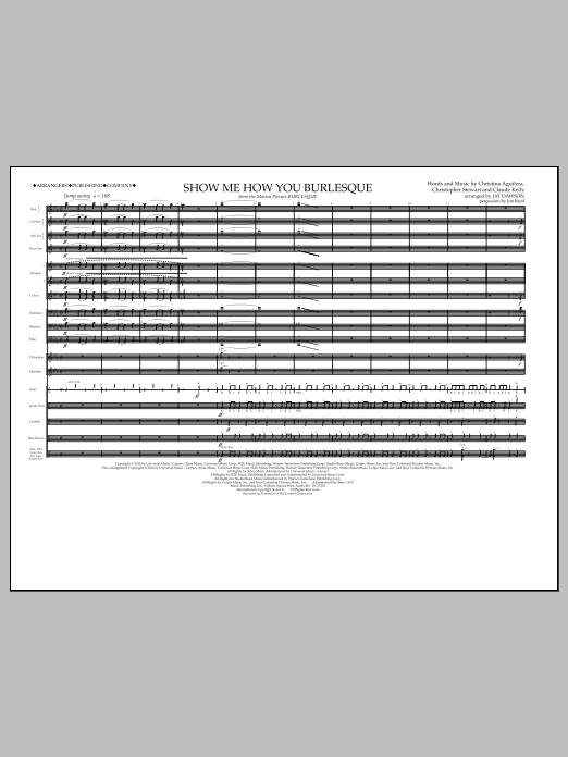 Produktbild zu: Show Me How You Burlesque - Full Score