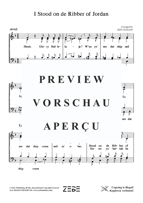 Produktgalerie: Seite 3 von 4 I Stood On de Ribber of Jordan, , Gemischter Chor