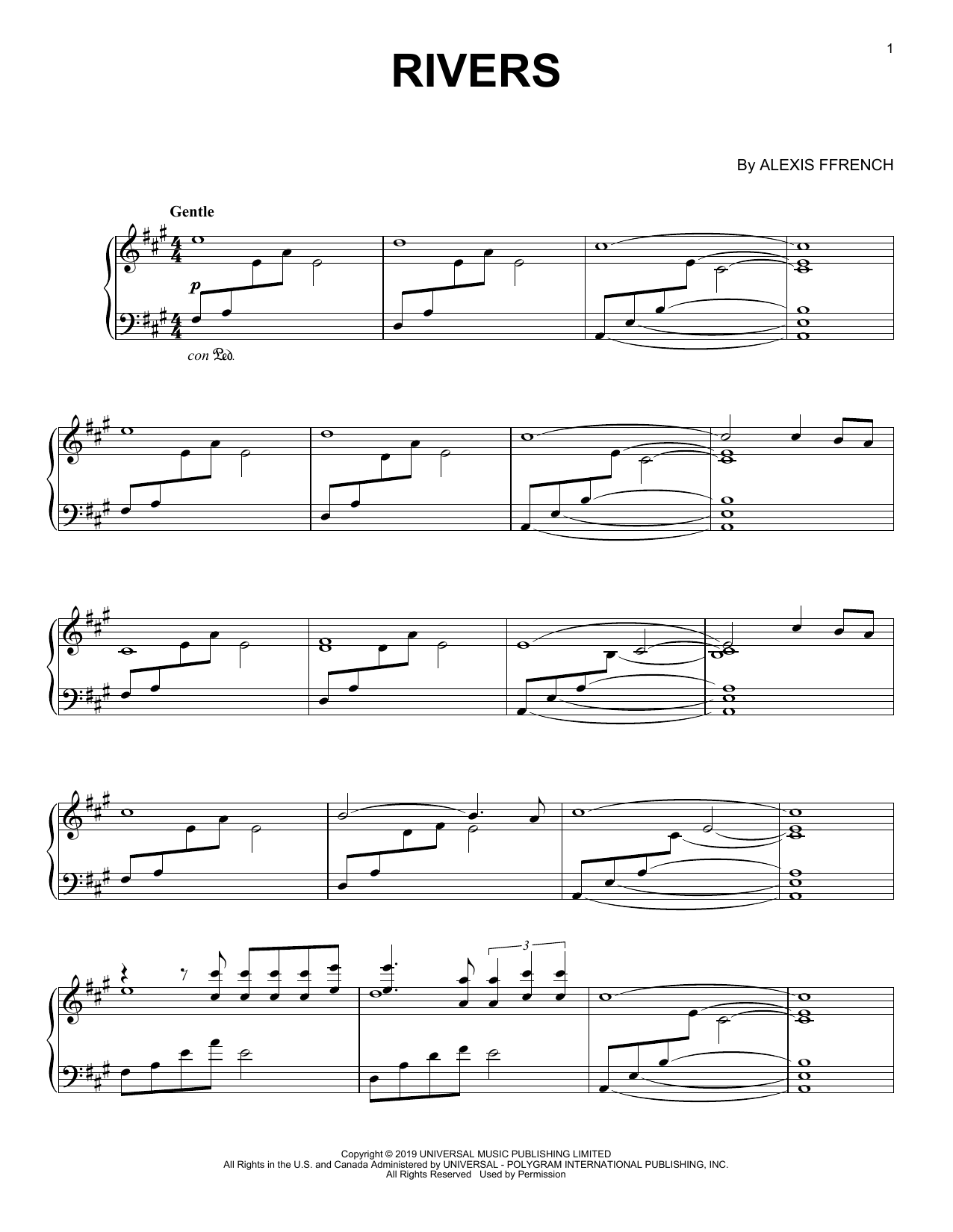 Produktgalerie: Seite 1 von 1 Rivers, Alexis Ffrench, Klavier