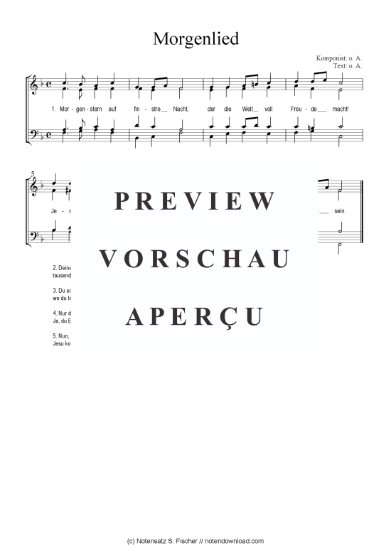 Product picture to: Morgenlied Das geistliche Volkslied