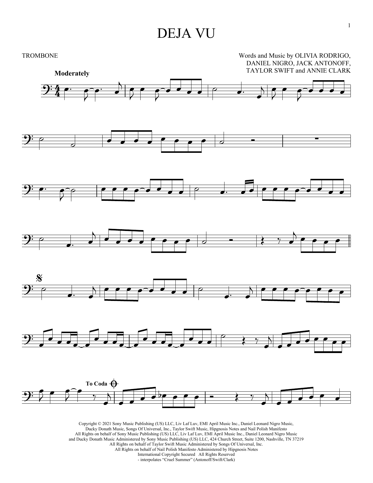 Product gallery: Page 1 of 1 deja vu, Olivia Rodrigo