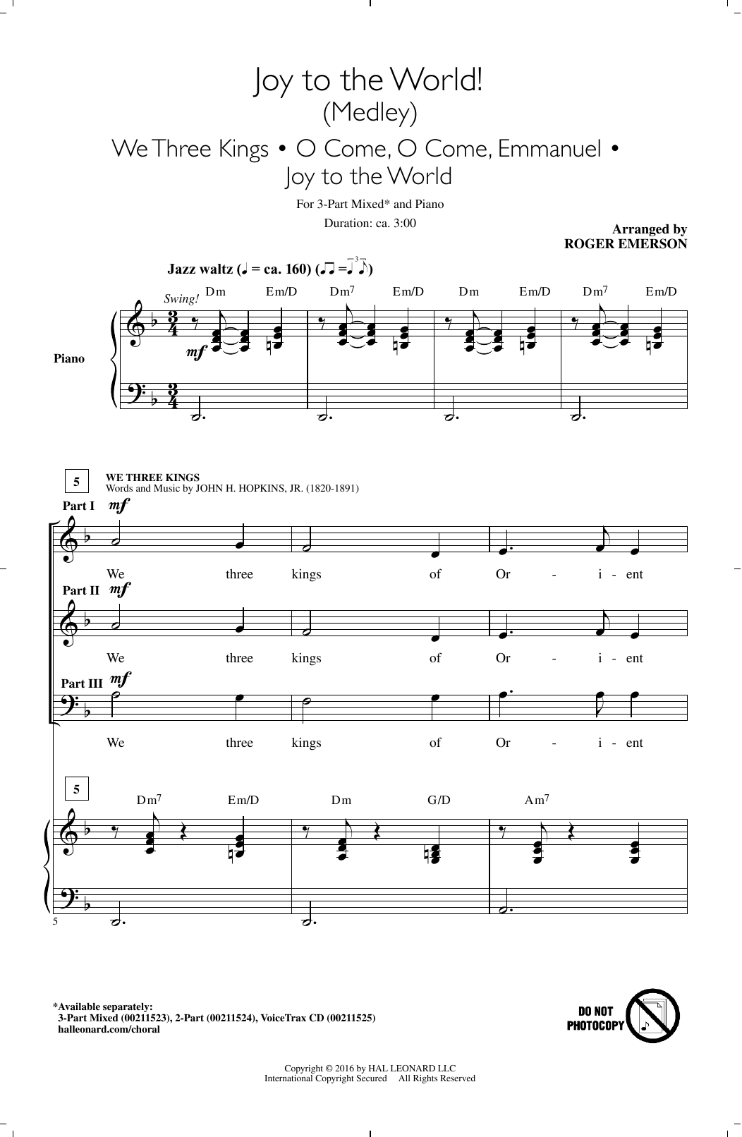 Product gallery: Page 1 of 1 Joy To The World! (Medley), Roger Emerson