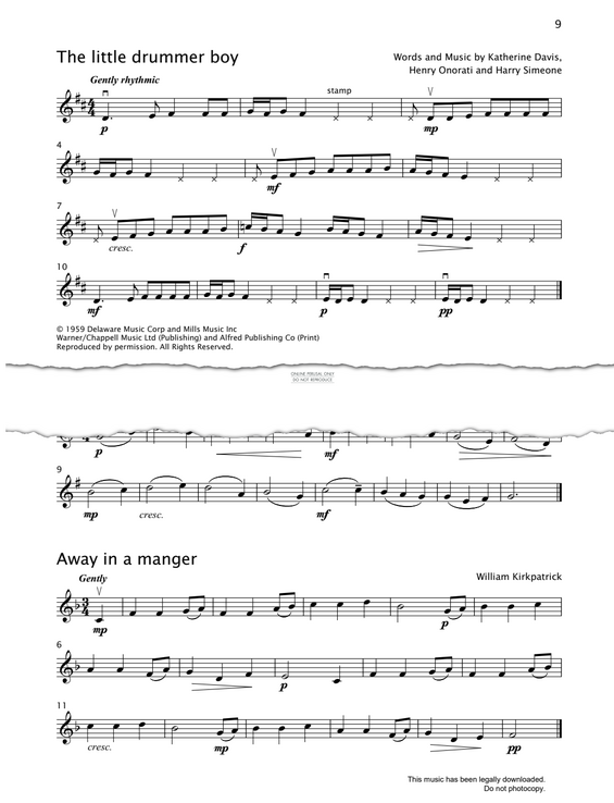 Produktgalerie: Seite 1 von 1 The Little Drummer Boy, Katherine Davis, Violine