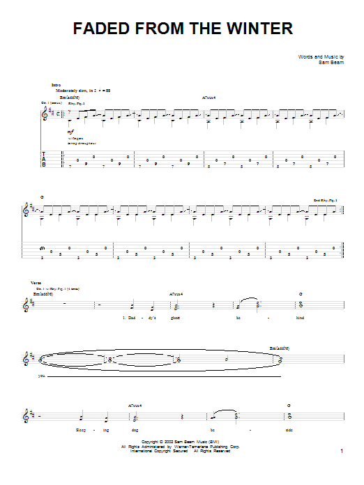 Product gallery: Page 1 of 1 Faded From The Winter, Iron & Wine