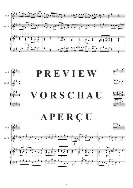 Produktgalerie: Seite 5 von 11 Trio Sonata No.7 in G-Dur Op.1, , 2 Violinen und Cembalo