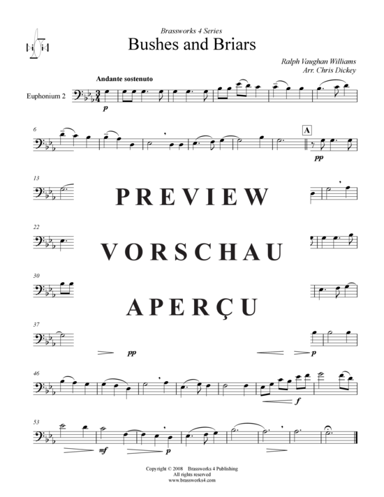 Product gallery: Page 5 of 9 Bushes and Briars , , (Tuba Quartet: 2x Baritone, 2xTuba)