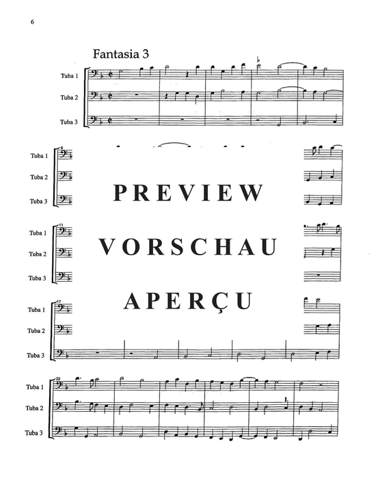 Produktgalerie: Seite 10 von 21 Fantasie a tre voci (fantasie for three instruments) , , Tubatrio
