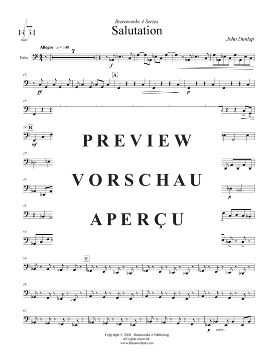 Produktgalerie: Seite 19 von 21 Salutation , , (Blechbläserquintett + Alternativ-St.)