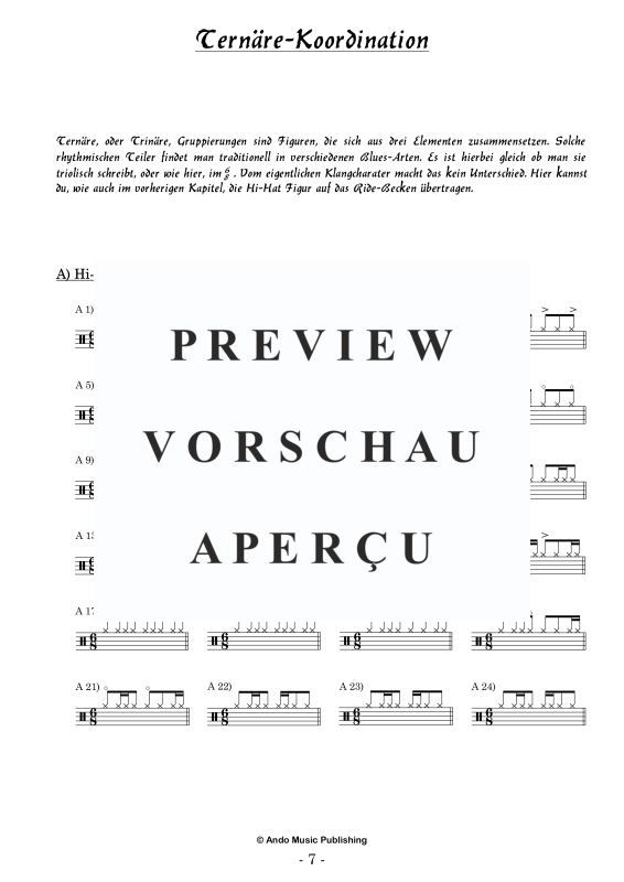 Produktgalerie: Seite 9 von 11 Groove-Koordination für Drumset Band 1, , Drum Set - Pop-Edition