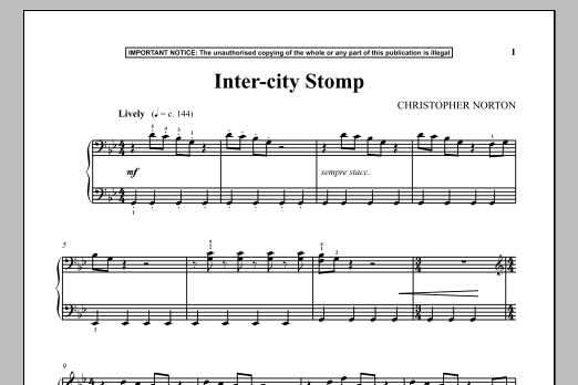 Product gallery: Page 1 of 1 Inter-City Stomp, Christopher Norton