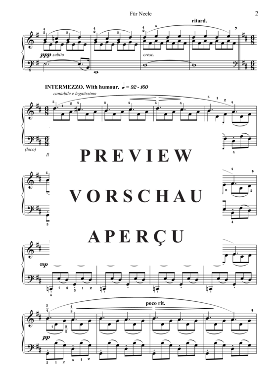 Produktgalerie: Seite 3 von 4 Für Neele , , Klavier Solo