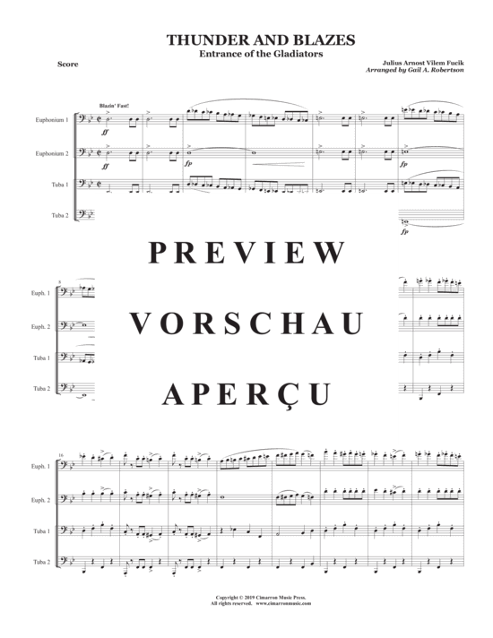Product gallery: Page 3 of 18 Thunder and Blazes , , (Tuba Quartett EETT)