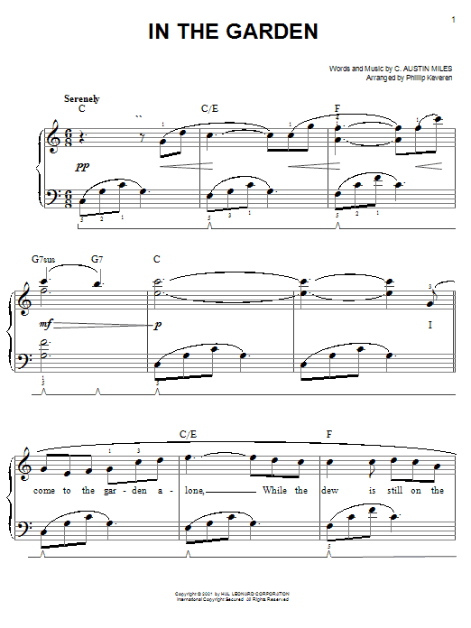 Product picture to: In The Garden (arr. Phillip Keveren)
